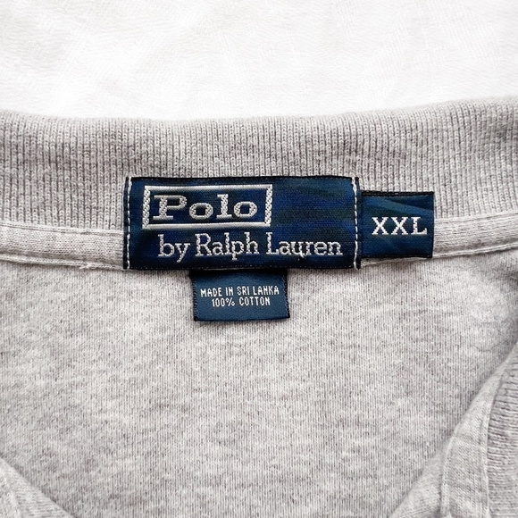 Polo Ralph Lauren Grey Polo Shirt Size XXL Classic Preppy Quiet Luxury - Picture 3 of 9